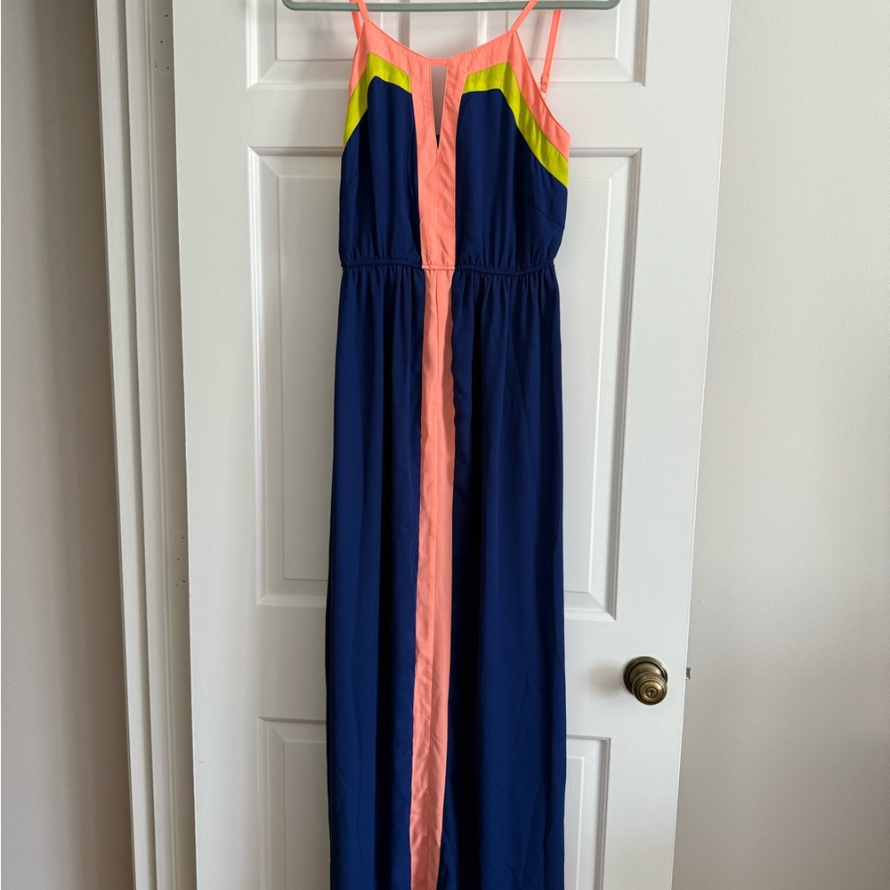 Colorful Strappy Maxi Dress